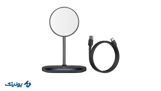 بهترین شارژر وایرلس (Baseus Swan 2-in-1 Wireless Magnetic Charger)