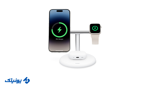 بهترین شارژر وایرلس(Belkin BoostCharge Pro 3-in-1)