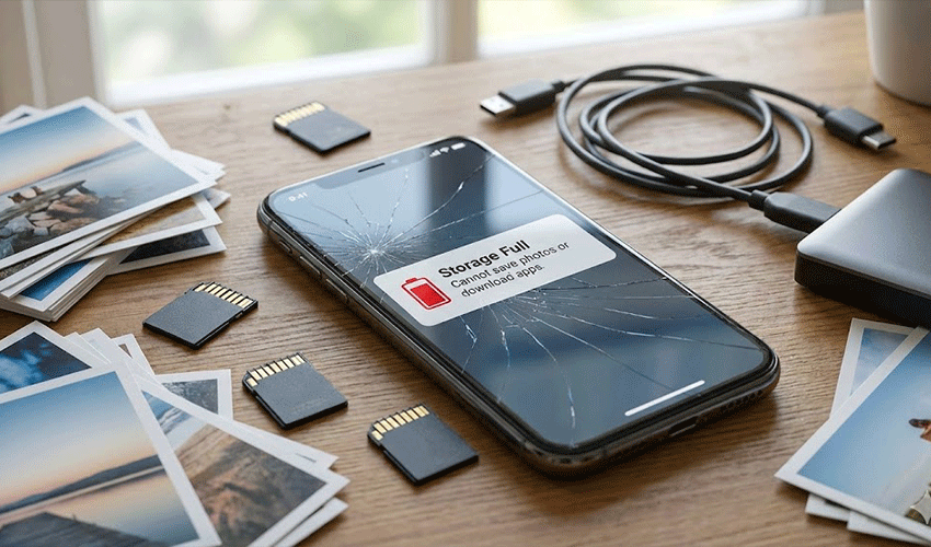 خالی کردن حافظه گوشی - عکس اول