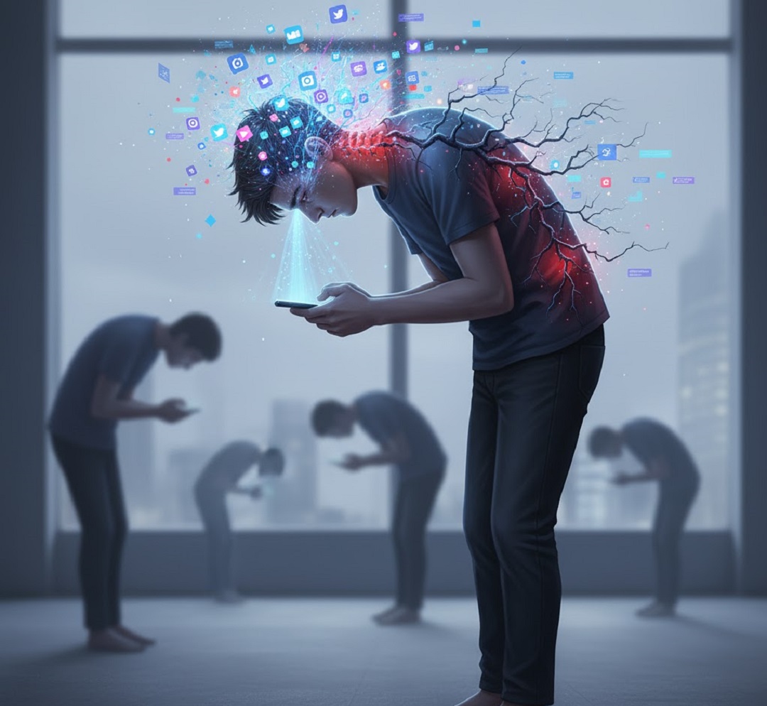 اعتیاد به گوشی های هوشمند و سندرم گردن پیامکی