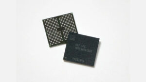Samsungs V10 BV NAND storage chip showcased at the Future Memory and Storage 2026 expo in Santa Clara California 300x169