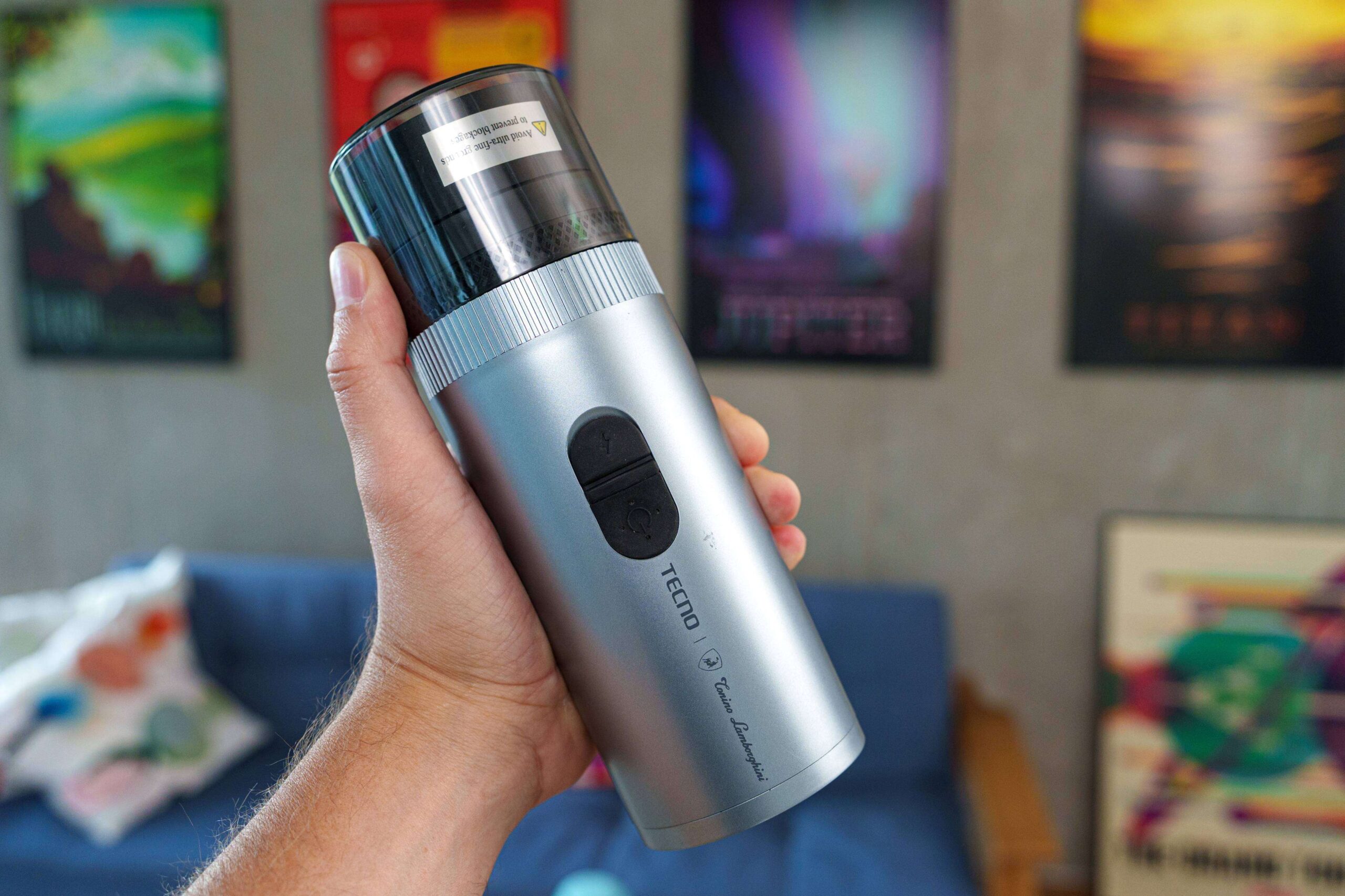 A portable coffee maker by Tonino Lamborghini