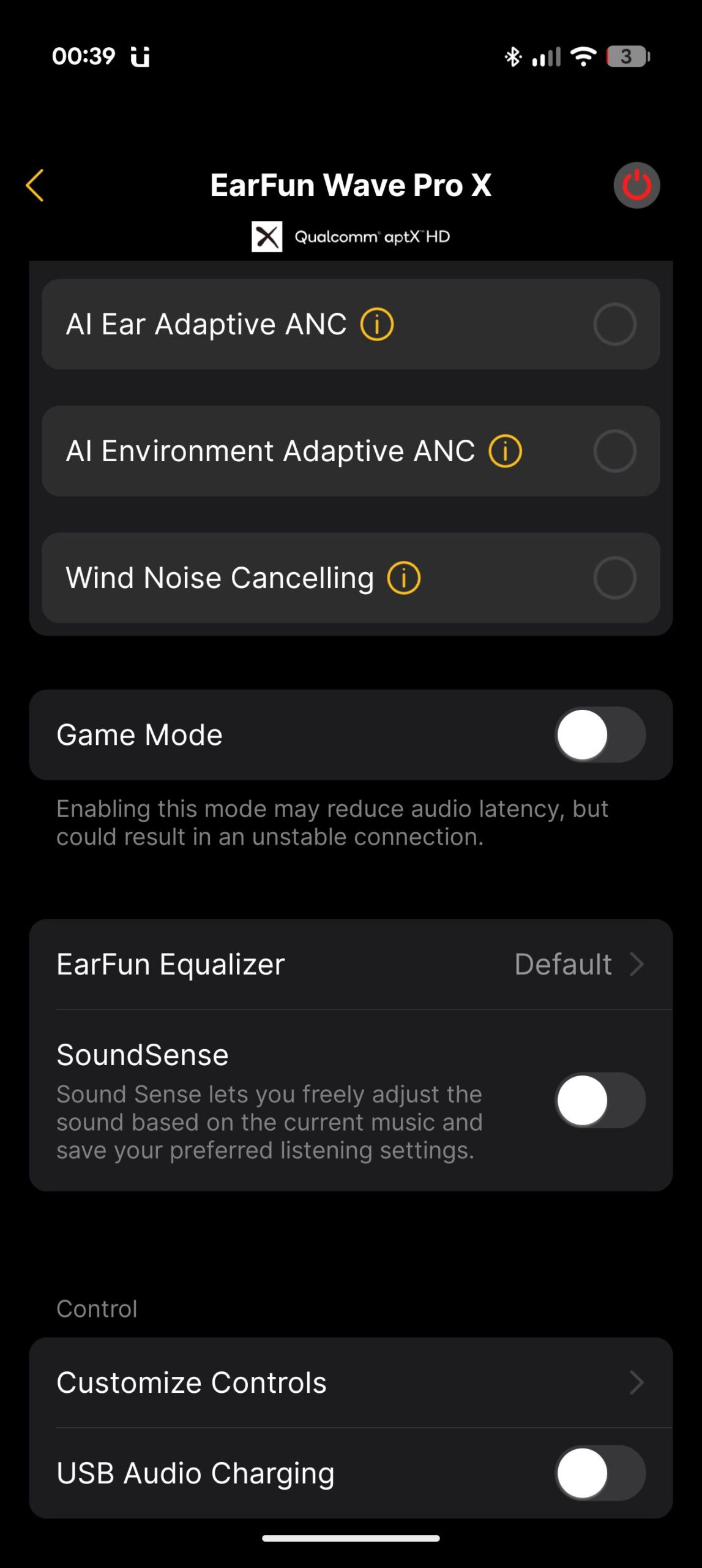 EarFun Audio app