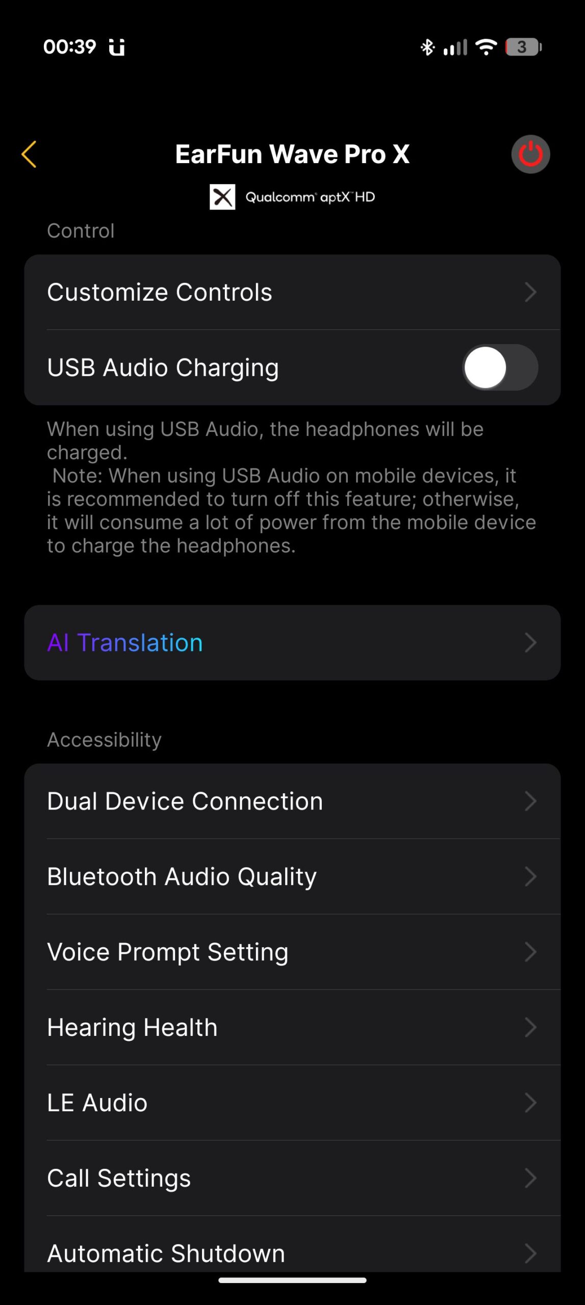 EarFun Audio app
