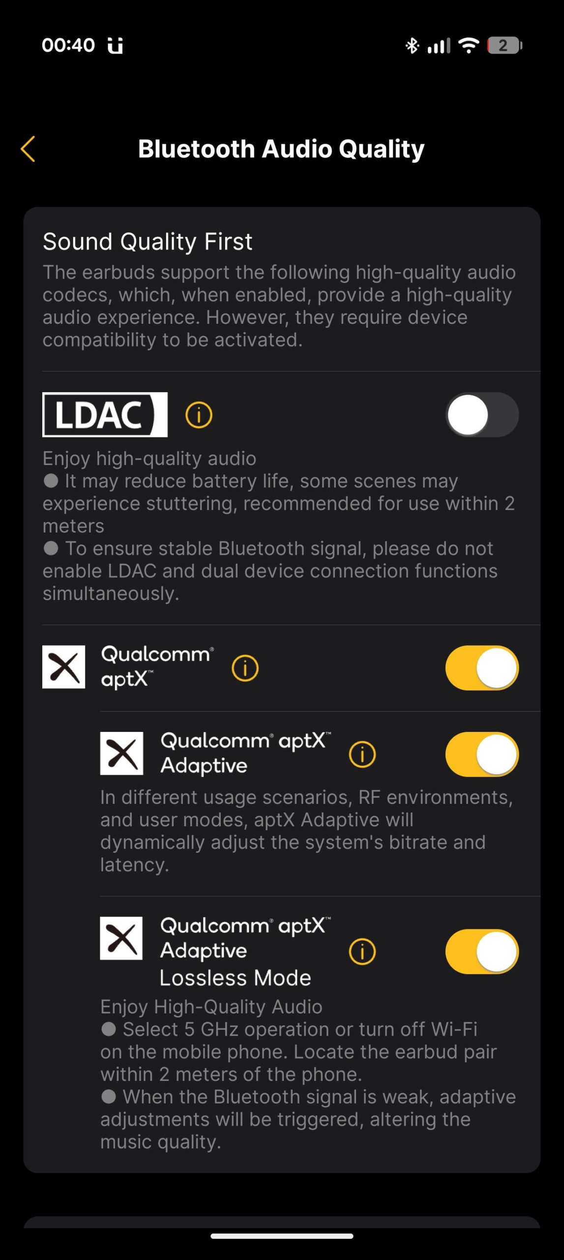 EarFun Audio app