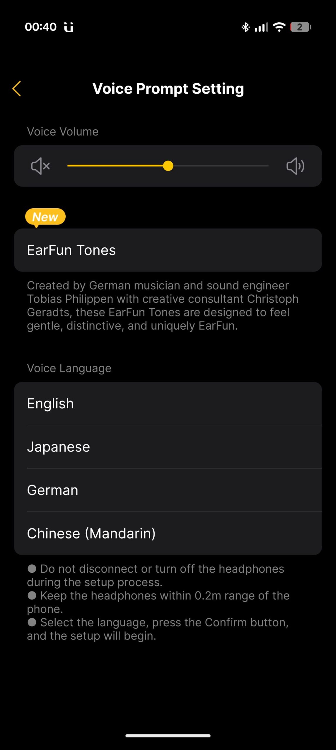 EarFun Audio app
