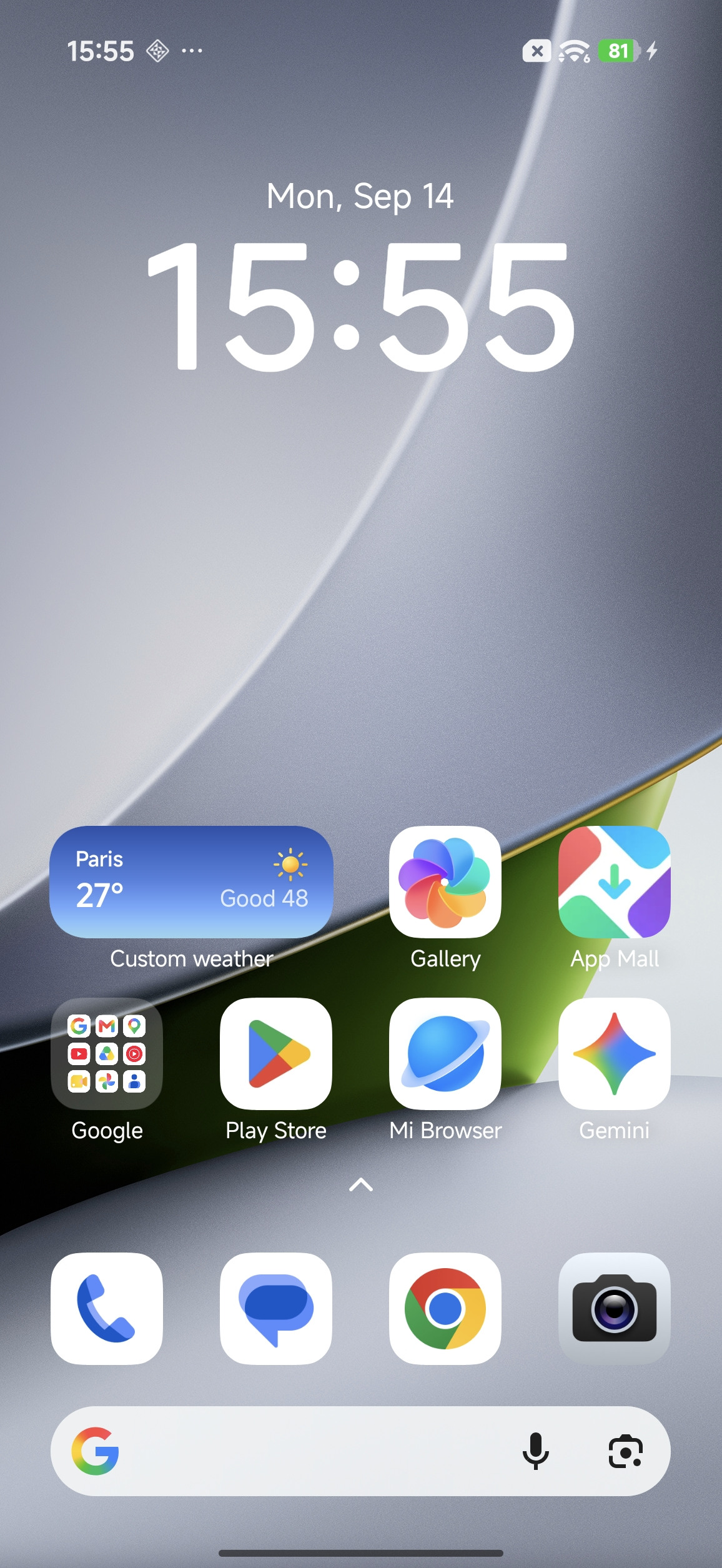 Home screen - Poco F9 Pro review