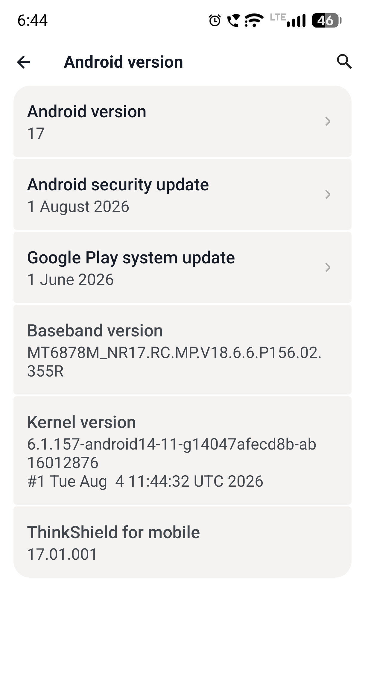 Motorola Edge 60 Fusion Android 17 update
