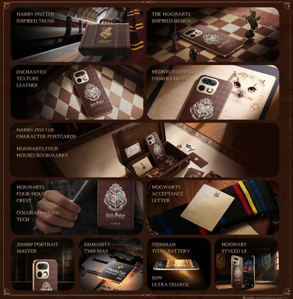 Realme 16 Pro Harry Potter Edition debuts with quadra light-sensing color-changing technology