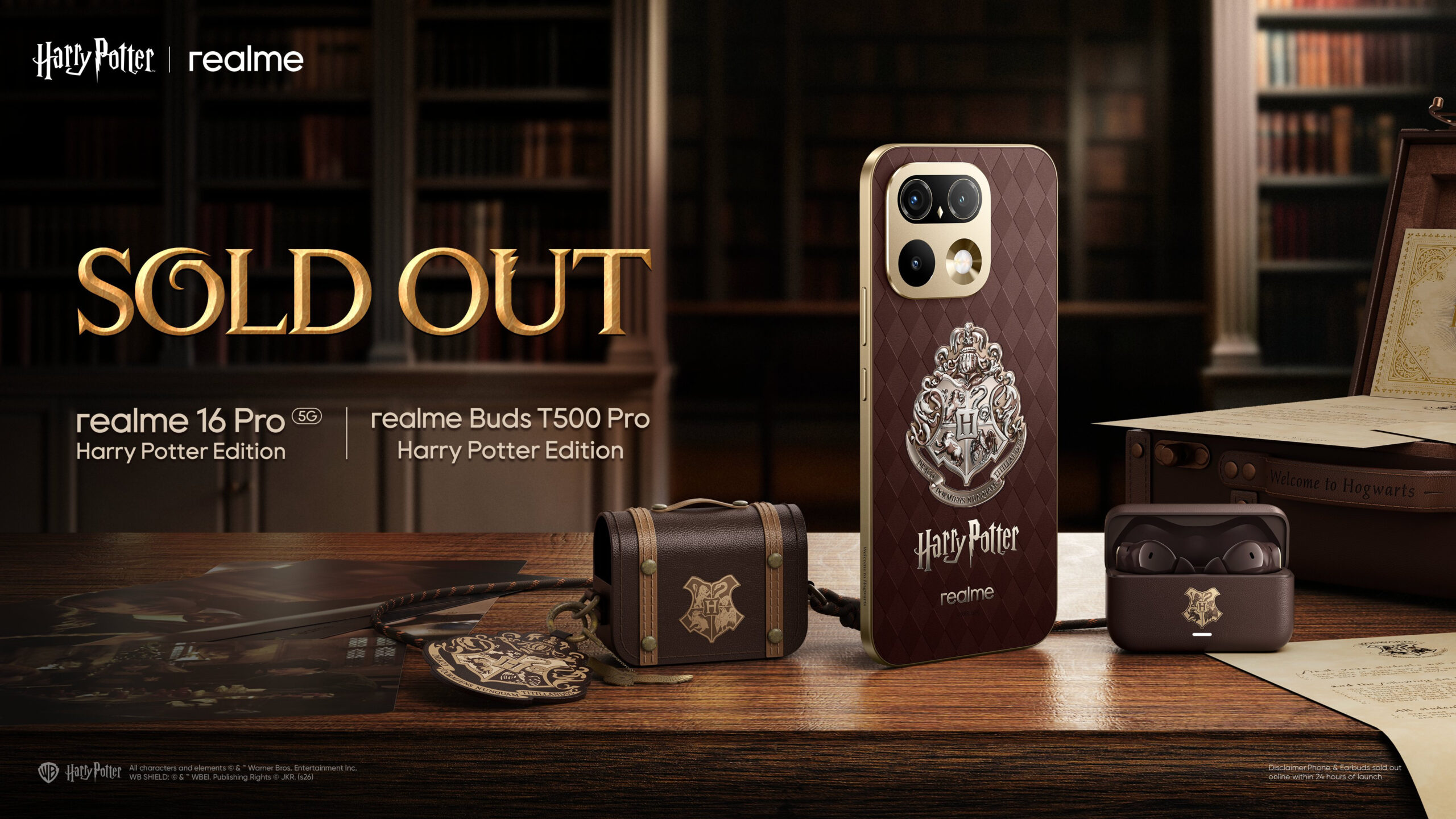 The realme 16 Pro 5G Harry Potter Edition and realme Buds T500 Pro Harry Potter Edition sold out
