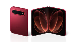 xiaomi 18 fold is here with the xring o3 soc a wide format and a cherry red colorway 1 300x169