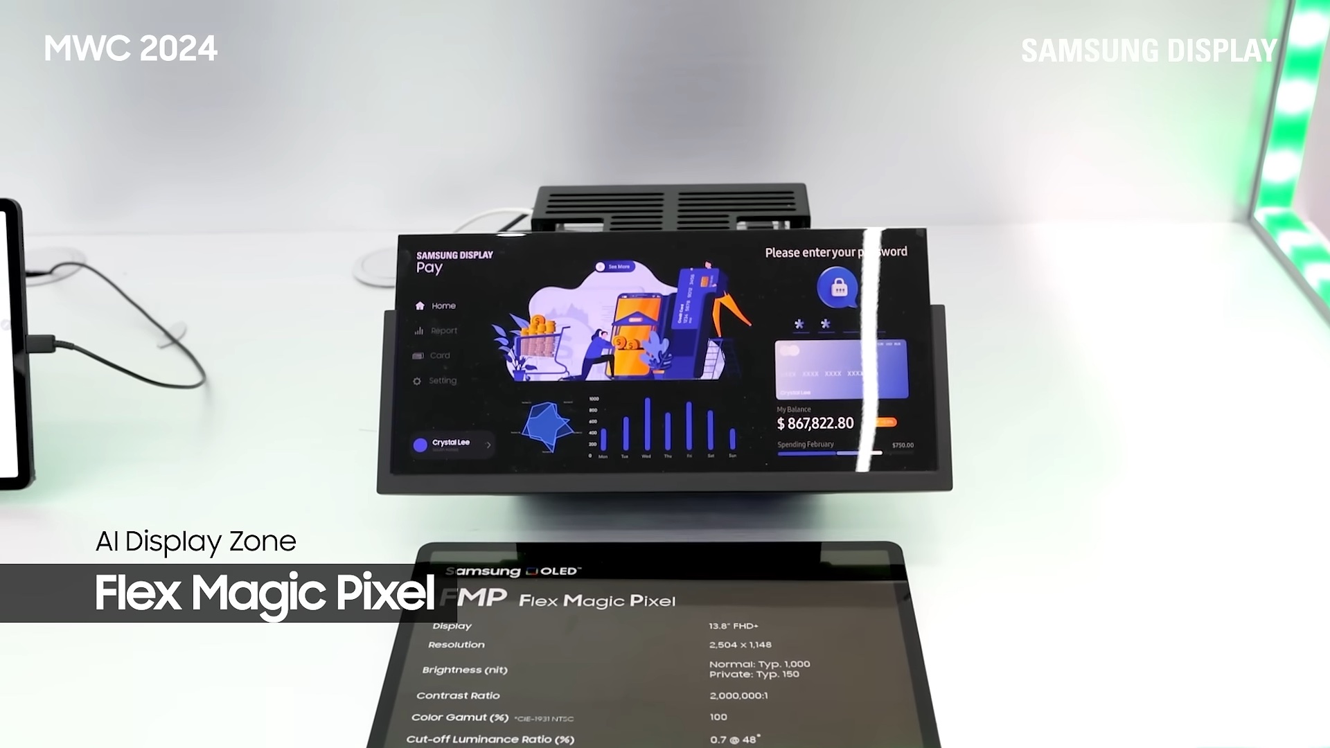 Samsung Display Flex Magic Pixel Demo MWC 2024
