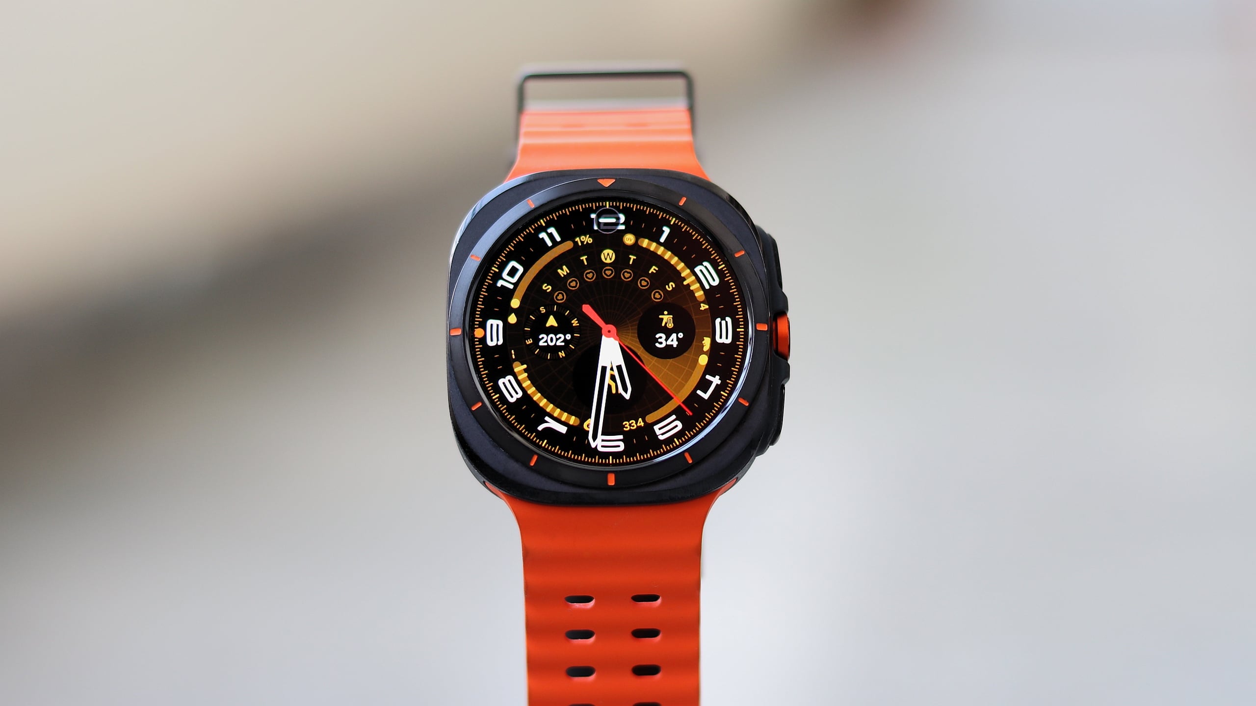 Samsung Galaxy Watch Ultra Orange Watch Dial and Band
