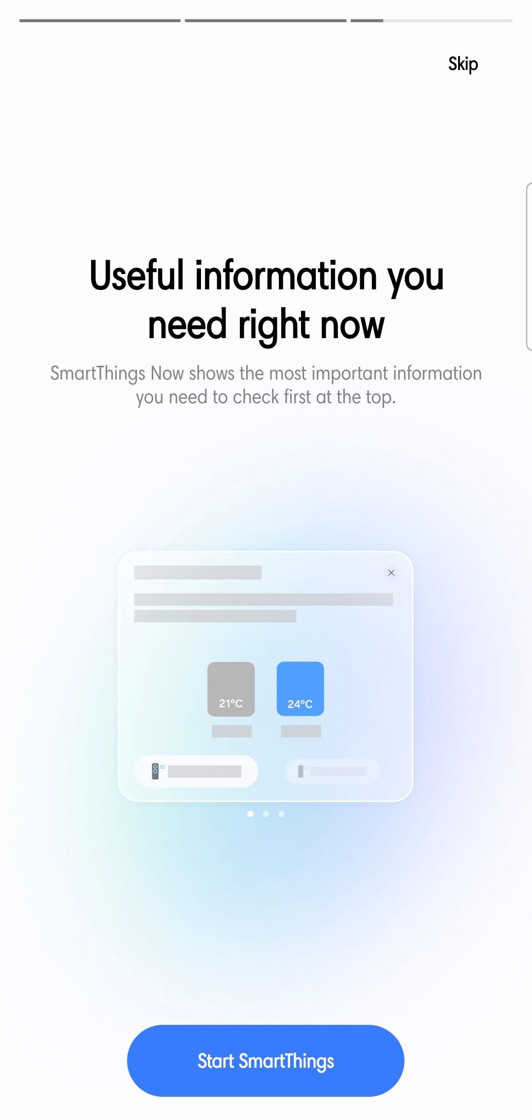 The redesigned Home tab on the SmartThings app (v1.8.51.30)